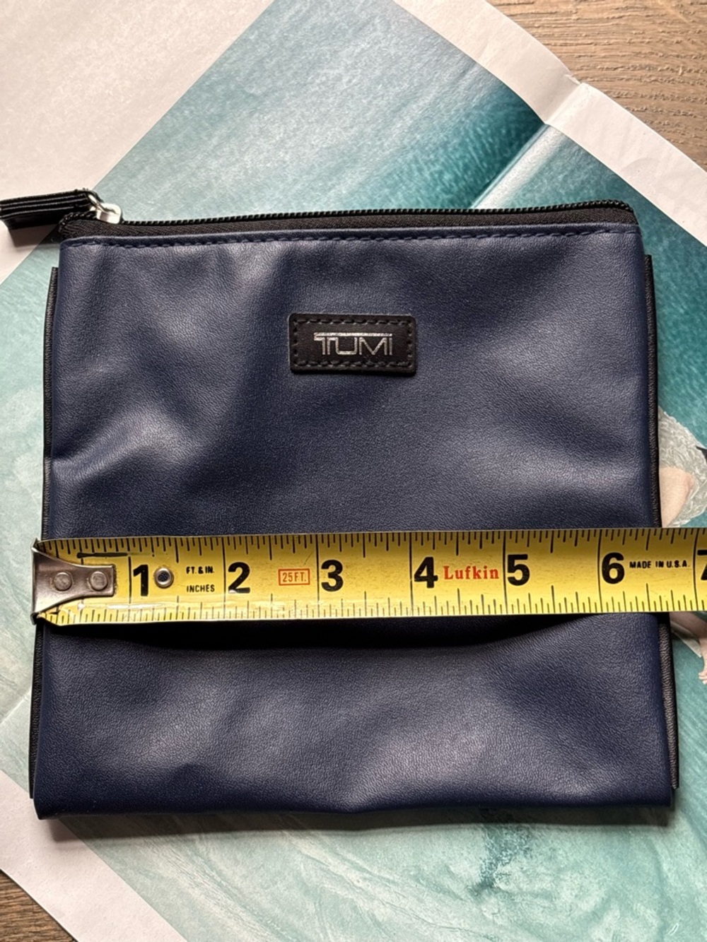 Tumi Accessory Pouch In Navy Blue - Picture 5 of 8
